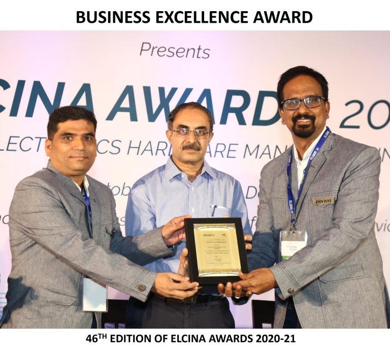 Business Excellence Award to Envisys